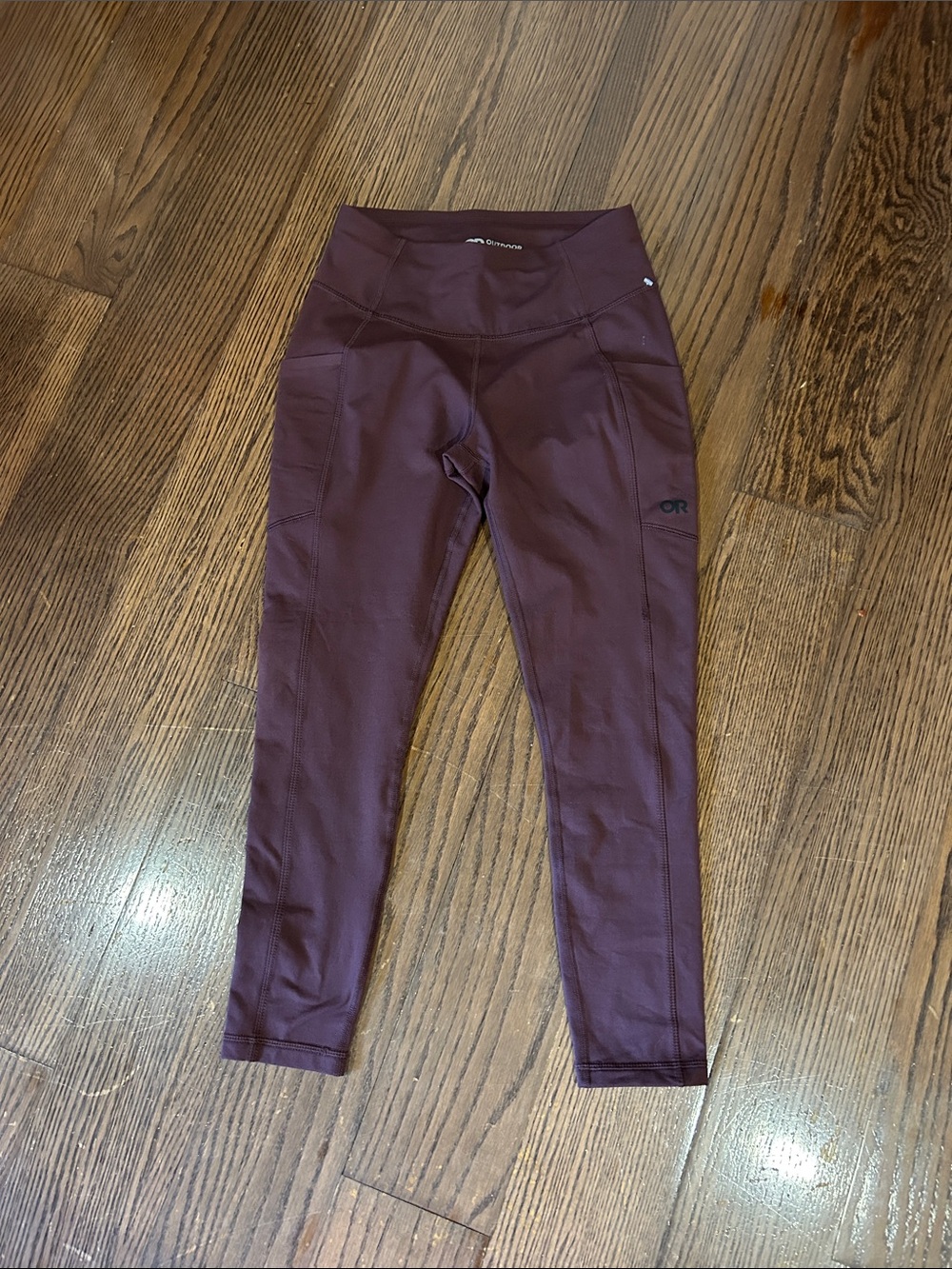 Outdoor Research Womens  Burgundy Performance Leggings sz XS